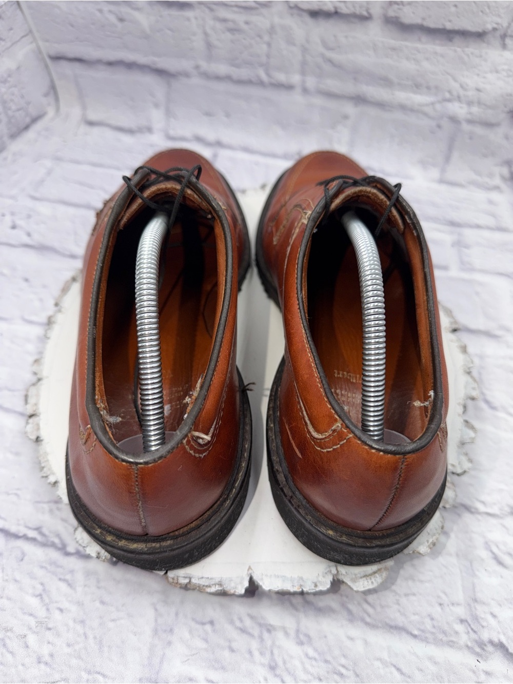 Allen Edmonds Wilbert Comfort Brown Leather Split Toe Mens Dress Shoes Sz 10.5 D - Picture 5 of 10